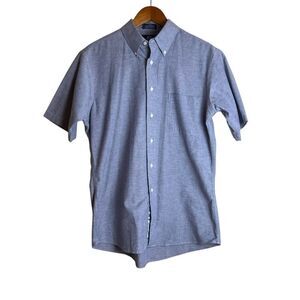 Stafford light blue wrinkle free‎ button down shirt